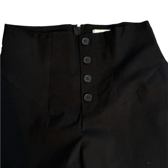 Black high waisted Unique Vintage tapered leg pants. - Picture 2 of 7